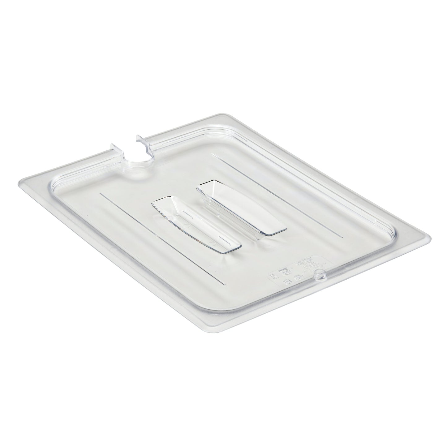 POLYCARBONATE CLEAR LID WITH NOTCH FOR 1/9 PANS