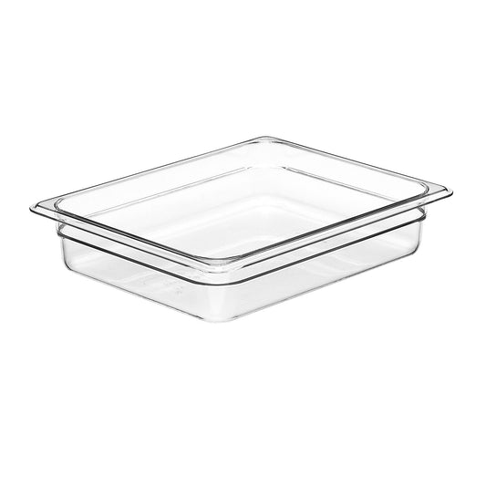 GN FOODPAN 1/2 POLYCARBONATE CLEAR 65MM D 3.9LT