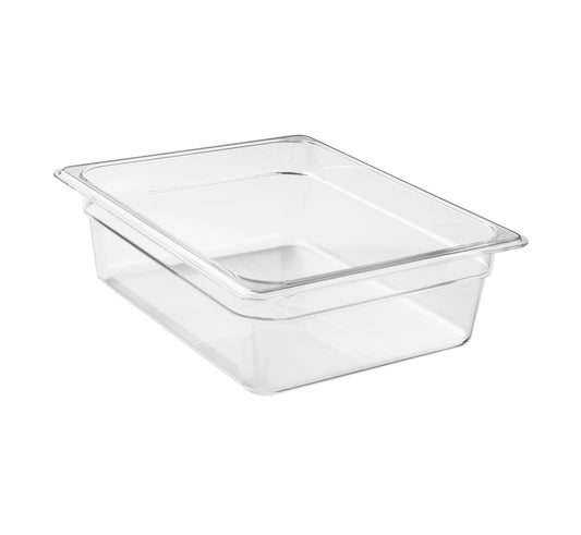 GN FOODPAN 1/2 POLYCARBONATE CLEAR 100MM D 5.9LT