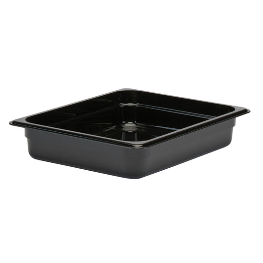 GN FOODPAN 1/2 POLYCARBONATE BLACK 65MM D 3.9LT