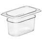 GN FOODPAN 1/9 POLYCARBONATE CLEAR 100MM D 1LT