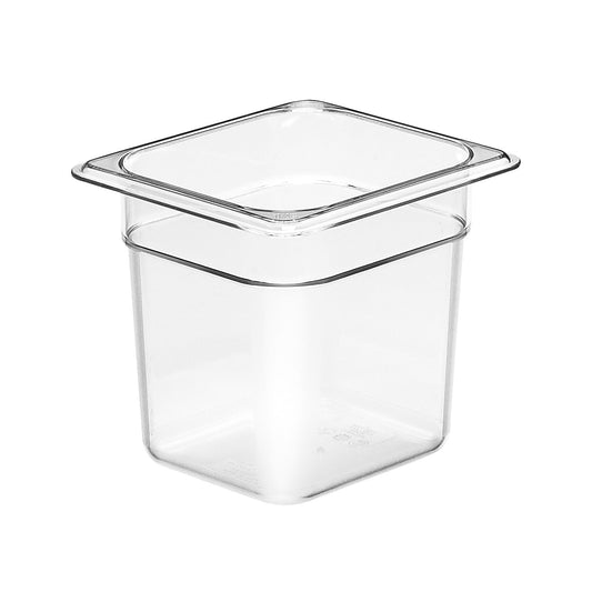 GN FOODPAN 1/6 POLYCARBONATE CLEAR 150MM D 2.2LT