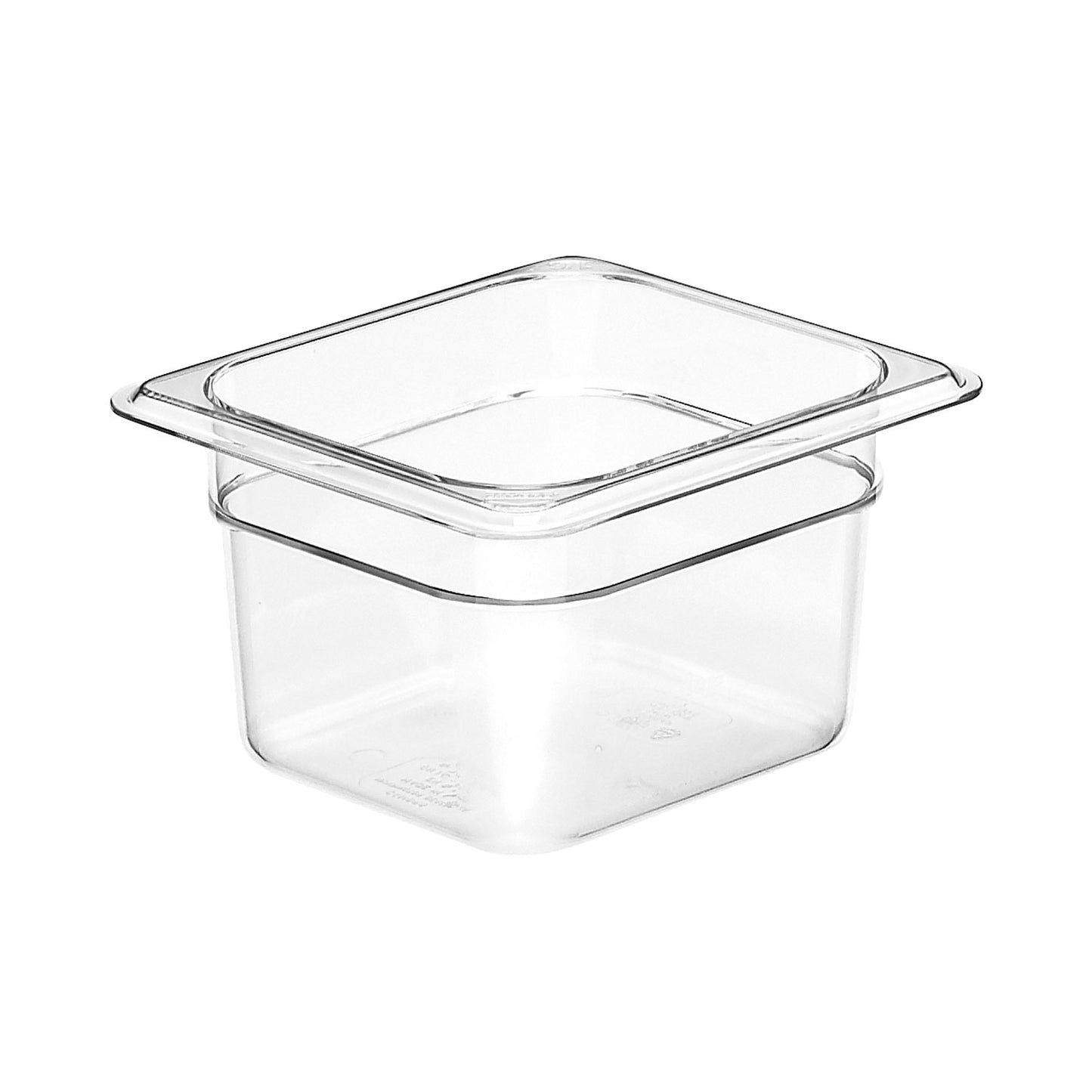 GN FOODPAN 1/6 POLYCARBONATE CLEAR 100MM D 1.5LT