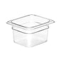 GN FOODPAN 1/6 POLYCARBONATE CLEAR 100MM D 1.5LT