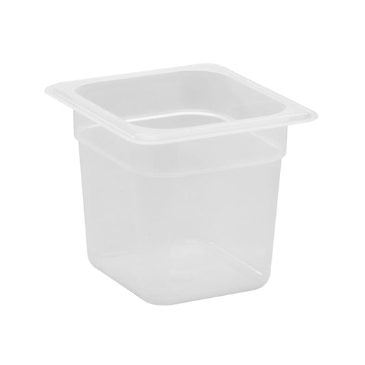 POLYPROPYLENE GN 1/6 FOODPAN TRANSLUSCENT 150MM D 2.2LT