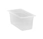 POLYPROPYLENE GN 1/3 FOODPAN TRANSLUSCENT 150MM D 5.3LT