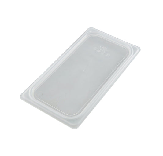 POLYPROPYLENE TRANSLUCENT SNAP ON SEAL COVER FOR 1/3 PANS