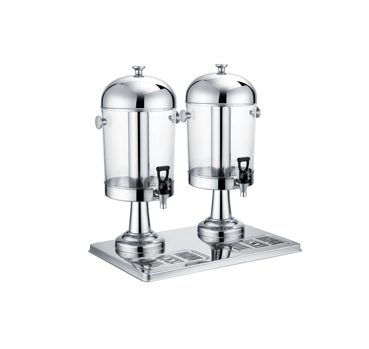 JUICE DISPENSER S/STEEL 8LT X 2 - 2 BOWL