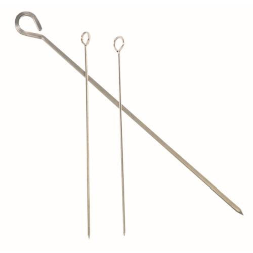 KEBAB SKEWERS S/STEEL (FLAT) - 300MM (12)