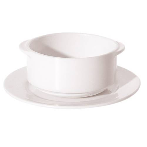 NEW BONE - WHITE - RIM SAUCER - 16CM (24 UNITS)