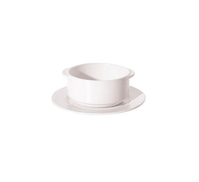NEW BONE - WHITE - SOUP CUP W/EAR - 12CM - 300ML (24 UNITS)