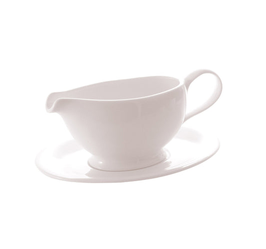 NEW BONE - WHITE - GRAVY BOAT - 400ML (12 UNITS)