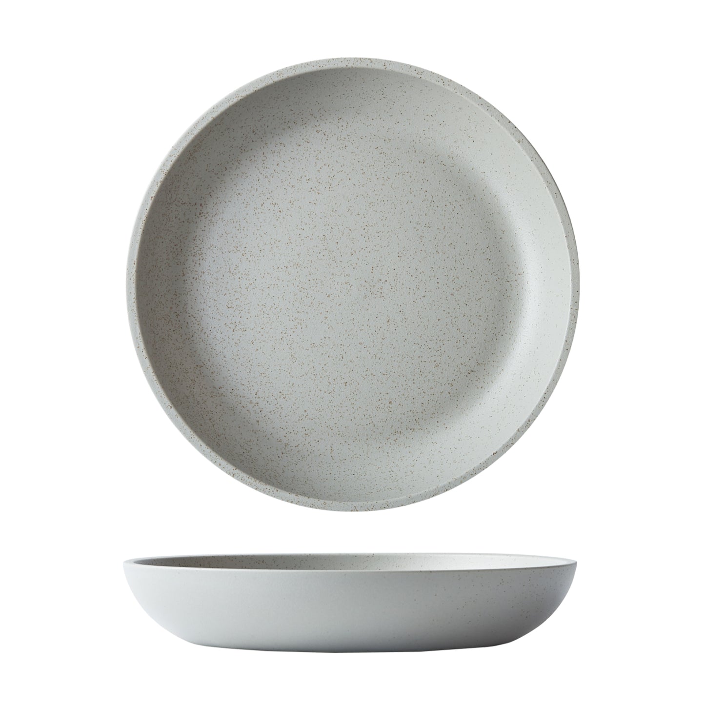 DUNE - ASH - DEEP COUPE PLATE - 26CM (12 UNITS)