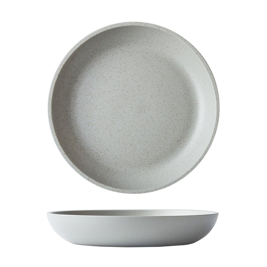 DUNE - ASH - DEEP COUPE PLATE - 26CM (12 UNITS)