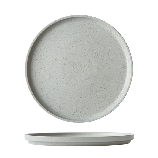 DUNE - ASH - WALLED PLATE - 20CM (24 UNITS)