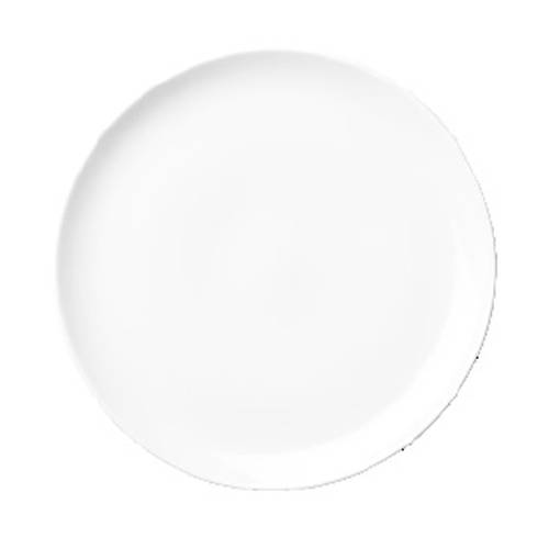 OLIVE - WHITE - ROUND COUPE PLATE - 18CM (24 UNITS)