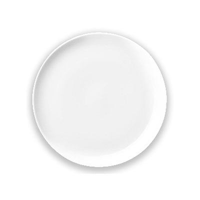 OLIVE - WHITE - ROUND COUPE PLATE - 31CM (12 UNITS)