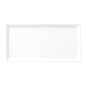 OLIVE - WHITE - RECTANGULAR PLATE - 27CM (12 UNITS)