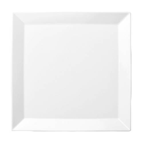 OLIVE - WHITE - SQUARE PLATE - 16CM (12 UNITS)