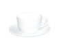 OLIVE - WHITE - AK TEA CUP - 240ML (24 UNITS)