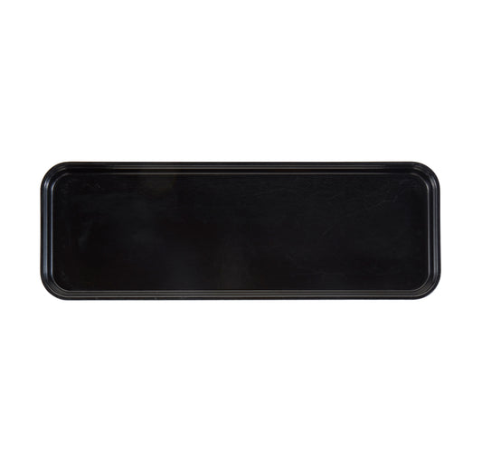 MARKET TRAY FIBERGLASS BLACK 22.5CM W 64.9CM L  2.5CM H