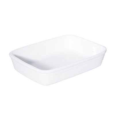WHITE - RECTANGULAR BAKER - 27CM X 20CM (1 UNITS)