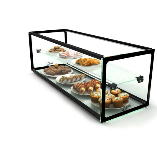 AMBIENT DISPLAY CABINET SALVADORE (DOUBLE SHELF) - 555MM X 390MM X 375MM