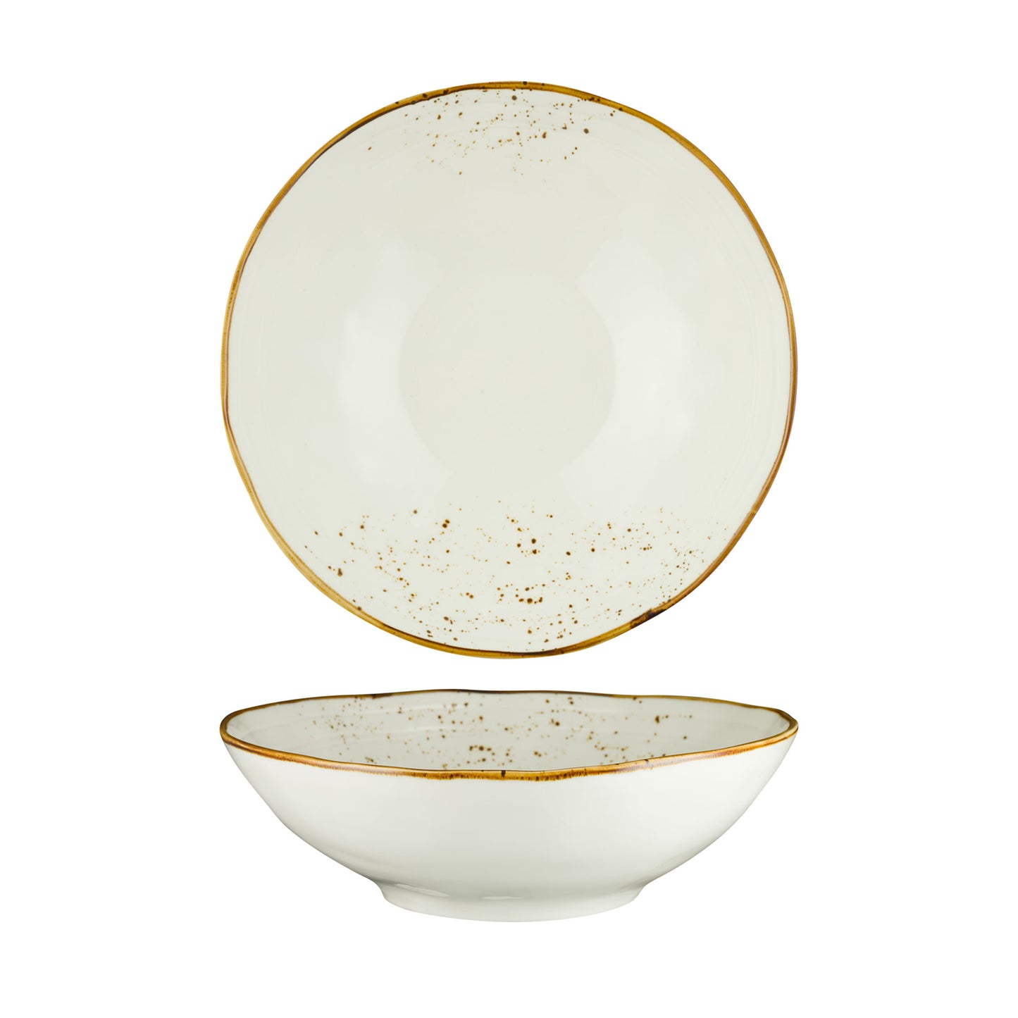 FYNBOS - KAROO SAND - ORGANIC ROUND BOWL - 30.5CM X 9.5CM  (4 UNITS)