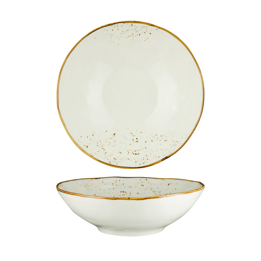 FYNBOS - KAROO SAND - ORGANIC ROUND BOWL - 40.5 X 9.5CM - 6LT (3 UNITS)