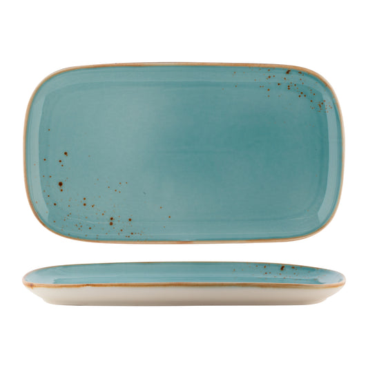FYNBOS - ATLANTIC BLUE - RECTANGULAR PLATE - 25.5 X 14CM (6 UNITS)