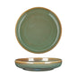 FYNBOS - ALOE GREEN - ROUND DEEP COUPE PLATE - 25.5 X 4.5CM - 1.1LT (3 UNITS)