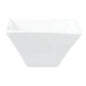 ACCENT - WHITE - SQUARE TRUMPET SHAPE BOWL - 18 X 7.7CM (6 UNITS)