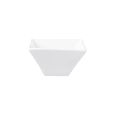 ACCENT - WHITE - SQUARE TRUMPET SHAPE BOWL - 23 X 10CM (8 UNITS)