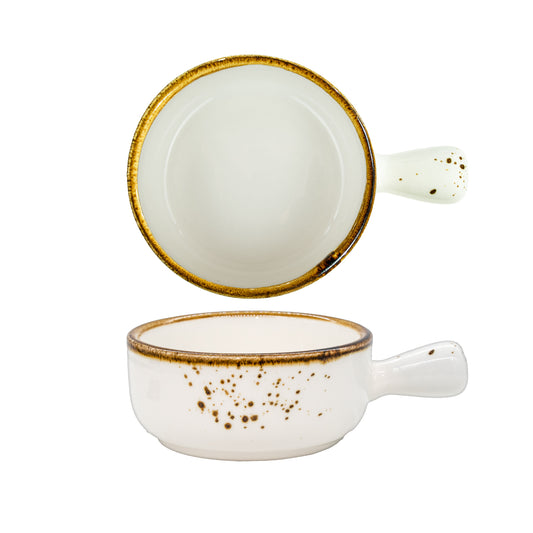 FYNBOS - KAROO SAND - SMALL BOWL WITH HANDLE - 10CM - 90ML (6 UNITS)