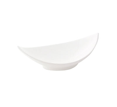 ACCENT - WHITE - BAMBOO LEAF PLATE - 20CM (6 UNITS)