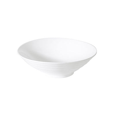 ACCENT - WHITE - LARGE BOWL WITH GRAIN - 36.5 X 11.5CM (4 UNITS)