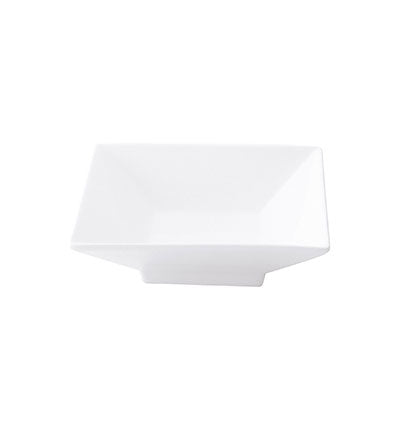 ACCENT - WHITE - SQUARE FOOTED BOWL - 11 X 3CM (12 UNITS)