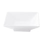 ACCENT - WHITE - SQUARE FOOTED BOWL - 18 X 5.5CM (6 UNITS)