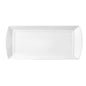 ACCENT - WHITE - RECT. PLATE WITH HANDLE - 38CM X 17CM (3 UNITS)