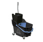 NUMATIC PLASTIC BUCKET & WRINGER - BLUE - DUAL COMPARTMENT