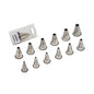 NOZZLE SET S/STEEL - PLAIN 12 PIECE