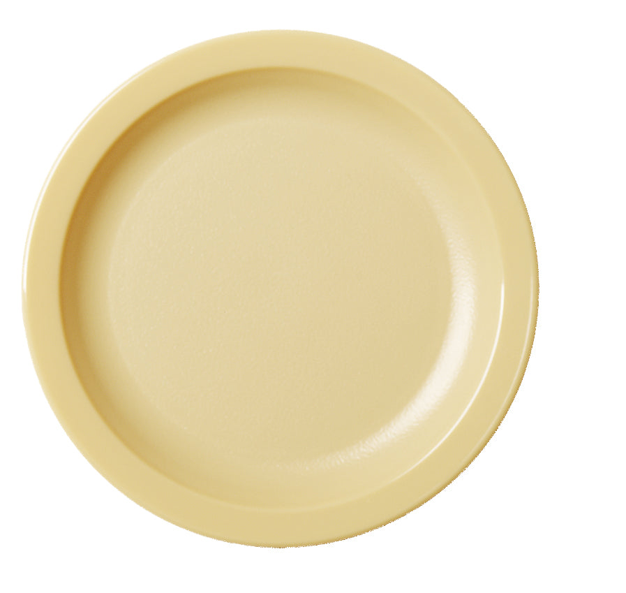 POLYCARBONATE NARROW RIM DINNER PLATE 22.9CM DIAMETER - BEIGE