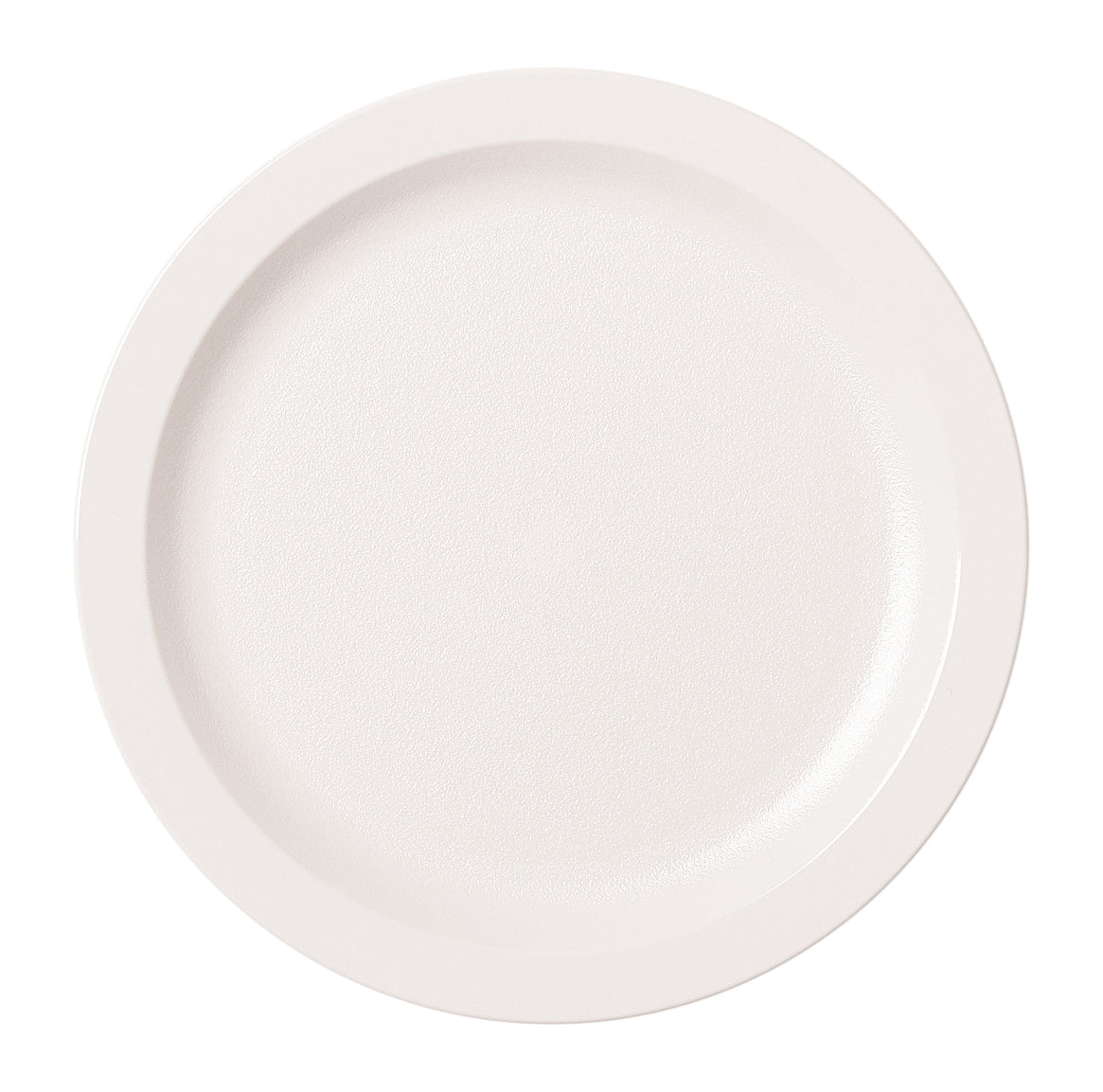 POLYCARBONATE NARROW RIM DINNER PLATE 22.9CM DIAMETER - WHITE
