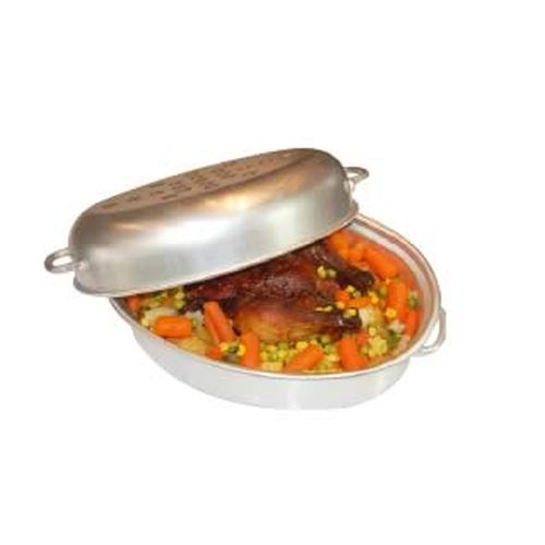 ALUMINIUM SMALL OVAL ROASTER 210MM X 300MM X 140MM