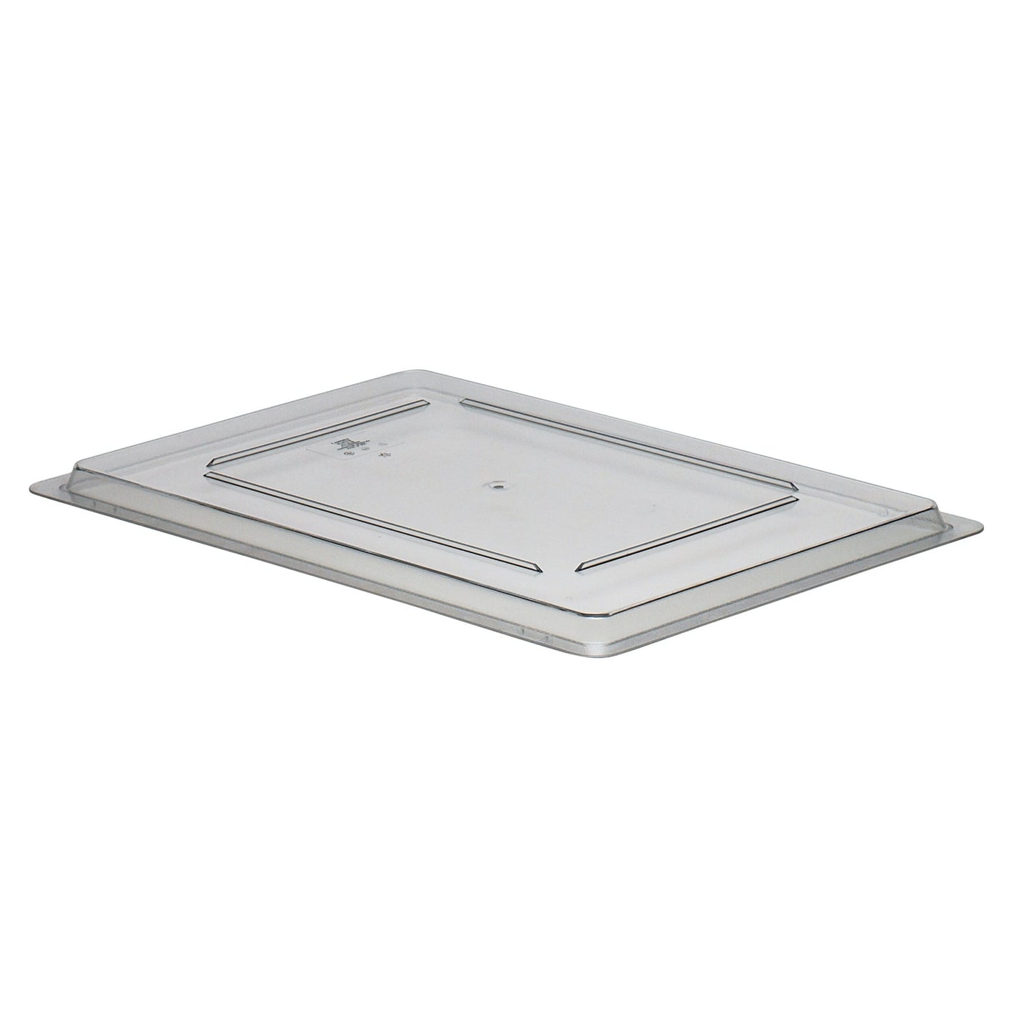 STORAGE BOX SMALL FLAT LID POLYCARBONATE CLEAR 30.5CM W X 45.7CM L