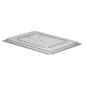 STORAGE BOX SMALL FLAT LID POLYCARBONATE CLEAR 30.5CM W X 45.7CM L