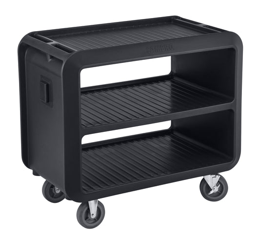 SERVICE CART PRO HEAVY DUTY 2 TIER 105CM L X 60CM W X 94CM H BLACK