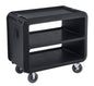 SERVICE CART PRO HEAVY DUTY 2 TIER 105CM L X 60CM W X 94CM H BLACK