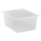 POLYPROPYLENE GN 1/2 FOODPAN TRANSLUSCENT 150MM D 8.9LT