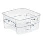 SQUARE POLYCARBONATE STORAGE CONTAINER CLEAR 2 LTR
